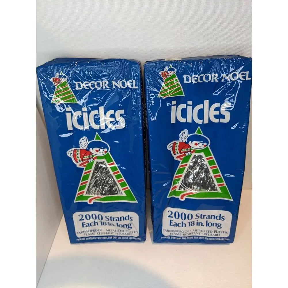 2 Vintage Decor Noel Icicles 18